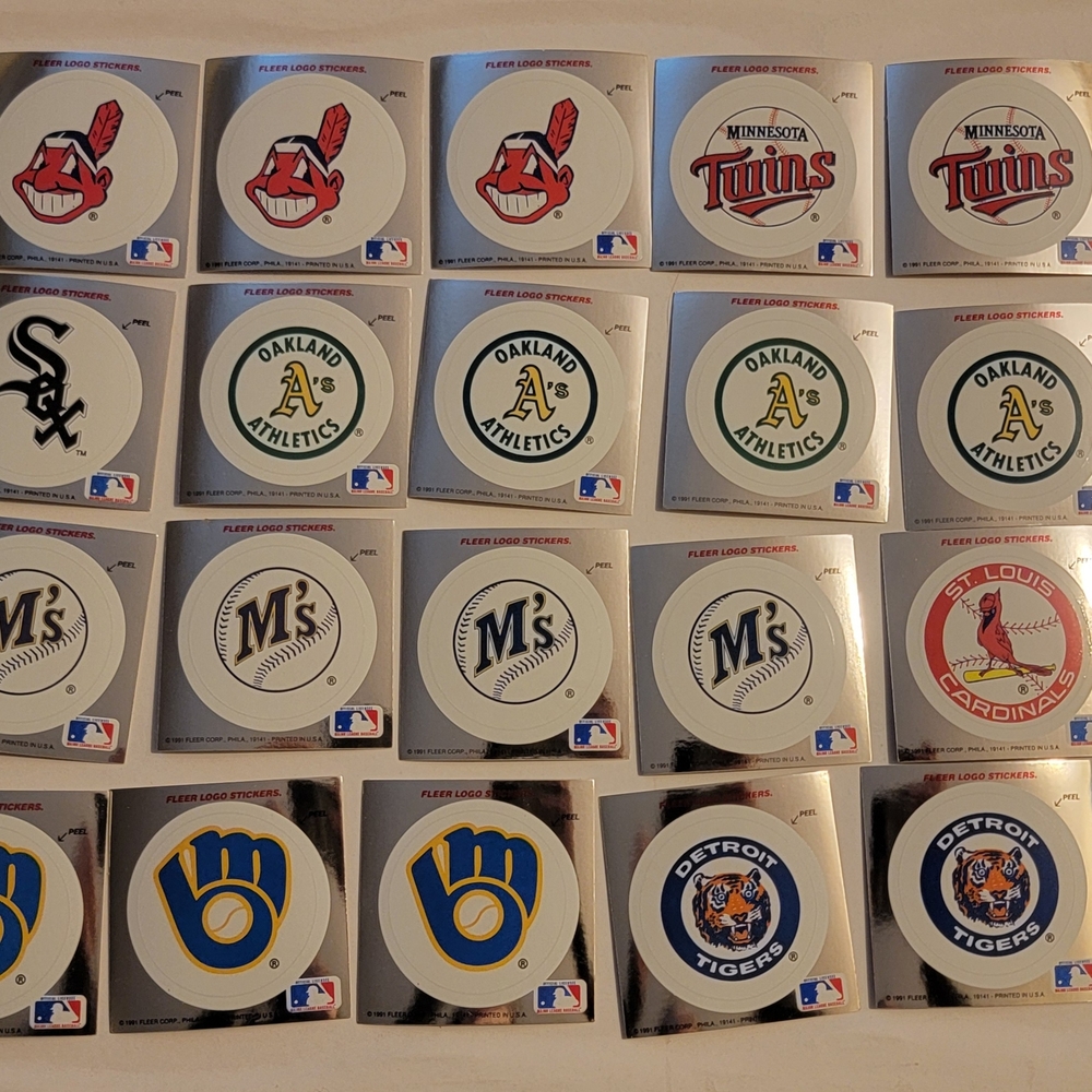 MLB Team Logo Sticker Set - Picture 2 of 4